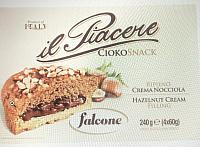 Falcone Il Piacere Cioko Snack Ripieno Nocciola 240 GR